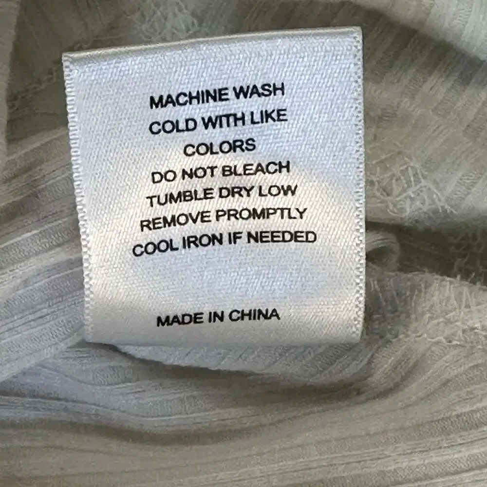 Chelsea & Violet L/S Womens XL Waffle Oversized Shirt Cream White - Picture 6 of 9